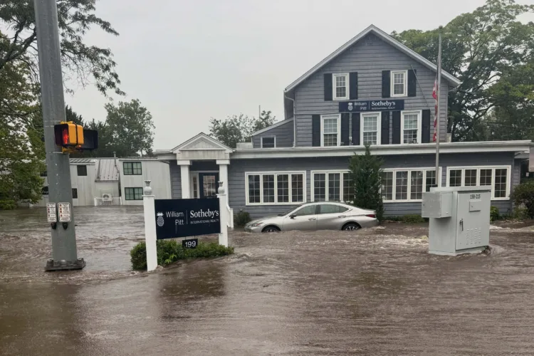Drenching rains bring flash  flooding across coastal Connecticut, New York and New Jersey